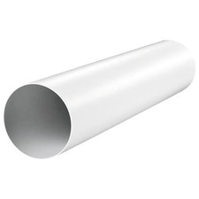 125mm 5 Inch Rigid Ducting Pipe 500mm Ventilation Tube Extractor Fan Duct White