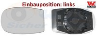VAN Wezel 1620831 Spiegelglas FüR AußEnspiegel Links FüR Fiat