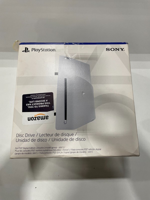PlayStation Disc Drive for PS5 Digital Edition Slim Consoles Optical White