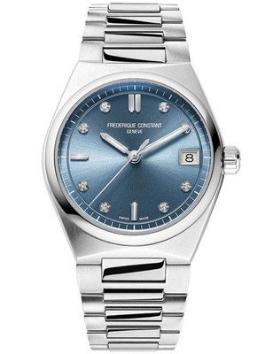 Frederique Constant FC-240LND2NH26B Damenuhr Highlife Ladies Quartz 8 Diamond...