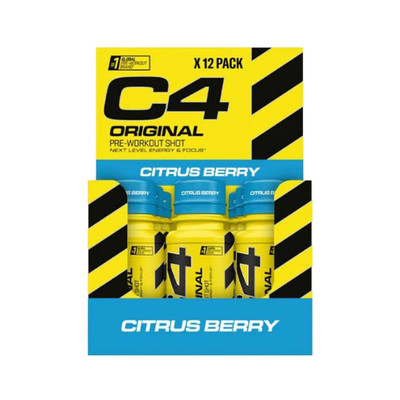 (33,18 EUR/l) Cellulor C4 Original Pre-Workout Shot 12 x 60ml Flasche Booster