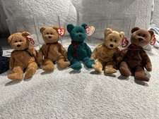 Ty Beanie Baby- Set of 5 bears (teddy bears)
