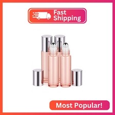 Roller Bottles for Essential Oils - 4 Pack 10ml Glass Roll on Bottles