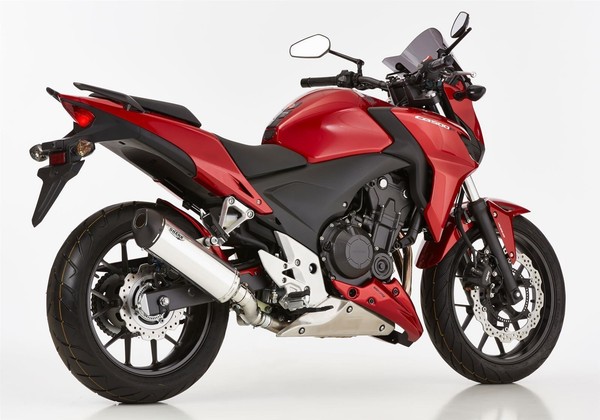 Shark DSX-5 Auspuff Silber Passend FüR Honda CBR500R 2016-2016-image