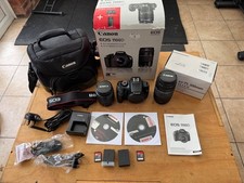 Canon EOS 1100D DSLR Camera with EF-S 18-55 & 75-300mm zoom. 12.2Mp.