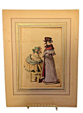 Antyk 1824 XLVI Modny talerz Wiener Moden, talerz 136