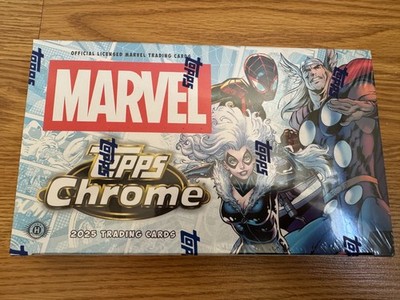 2025 Topps Chrome Marvel Comics Factory Sealed Hobby Box