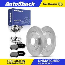 Rear Brake Rotors Premium Ceramic Pads Hubs for Chrysler Town & Country V6