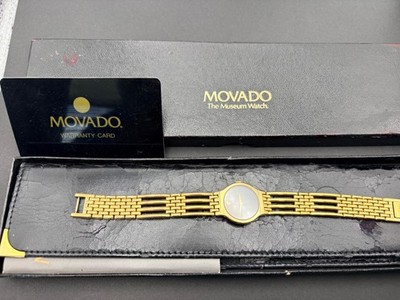 Movado 0607059 Esperanza Men's Watch - Gold/Black 885997196567| eBay