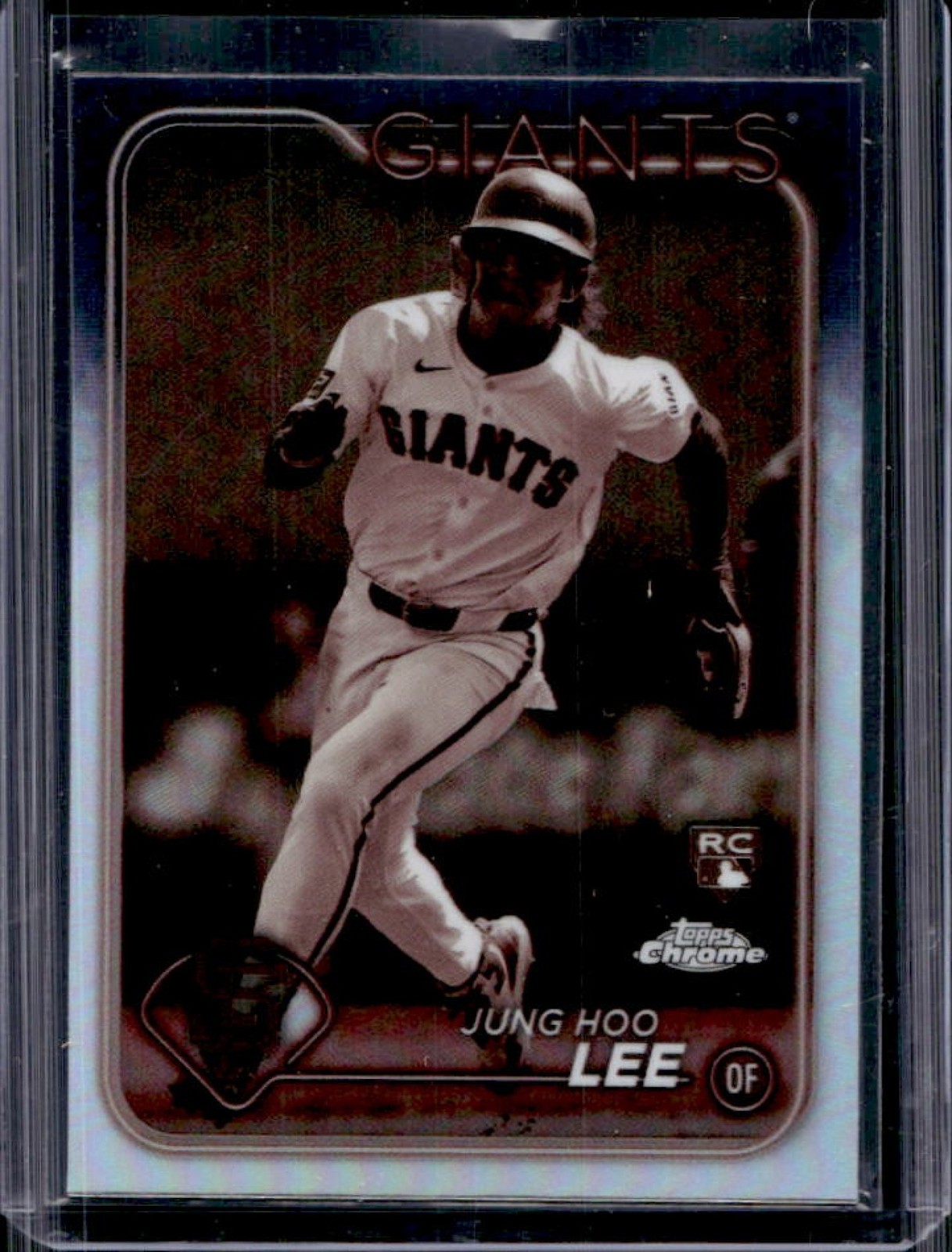 2024 Topps Chrome Jung Hoo Lee RC Sepia Refractor Rookie #201 Giants