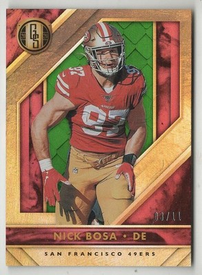 NICK BOSA 2020 PANINI GOLD STANDARD GOLD FOTL #/11 3/11