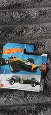 Hot Wheels HW Race Day Team Lotus 1:64 Diecast Car Green/Yellow Unopened