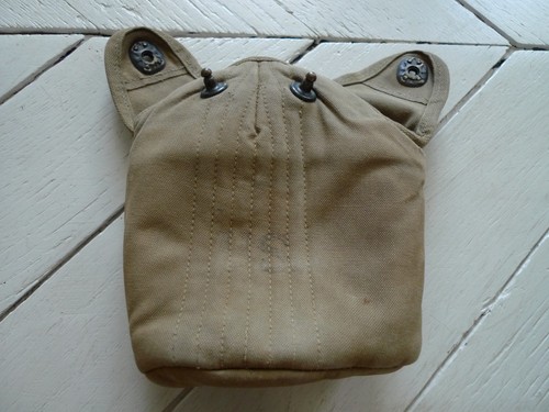 WW2 US ARMY GI CANTEEN FLASCHE KOMPLETT 1918 ETUI TROXEL 1942 ORIGINAL MATERIAL - Bild 7 von 9