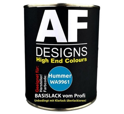 500ml Autolack für Hummer WA9961 Competition Blue  Autolack Spritzfertig