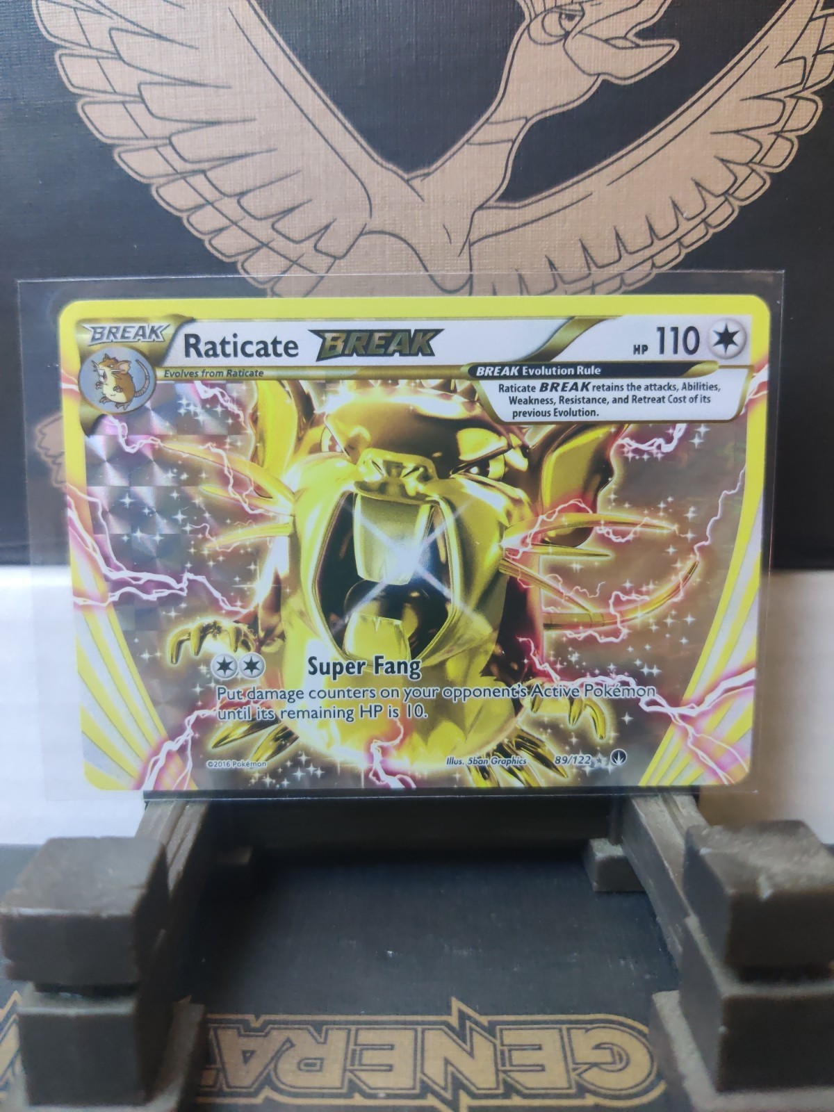 Pokemon Card Raticate Break 89/122 Reverse Holo Breakpoint