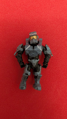 HALO MEGA BLOKS CONSTRUX STEEL BLUE SPARTAN CENTURION FRED-104 MINI FIGURE CND02