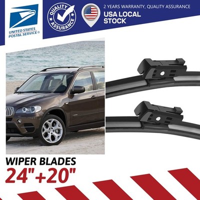 24''+20'' Front Windshield Wiper Blades High-quality For BMW X5 2011-2013,Set of 2