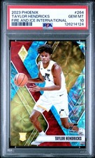 2023 PANINI PHOENIX FIRE & ICE INTL #264 TAYLOR HENDRICKS 16/25 PSA 10