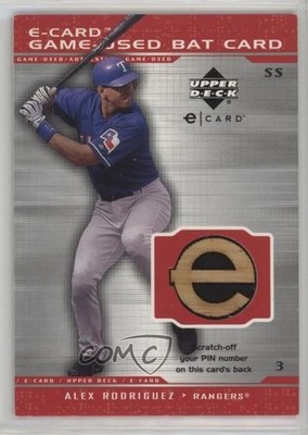 2001 Upper Deck Evolution E-Card Bats Alex Rodriguez #B-AR 0zr4