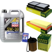 Mann Inspektionspaket 5L Liqui Moly Special Tec 5W-30 FüR Mazda 2 1.4 MZR-CD