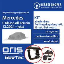 Für MERCEDES C-Klasse All-Terrain Typ S206 12.21- AHK abn +13pol sp. E-Satz TOP