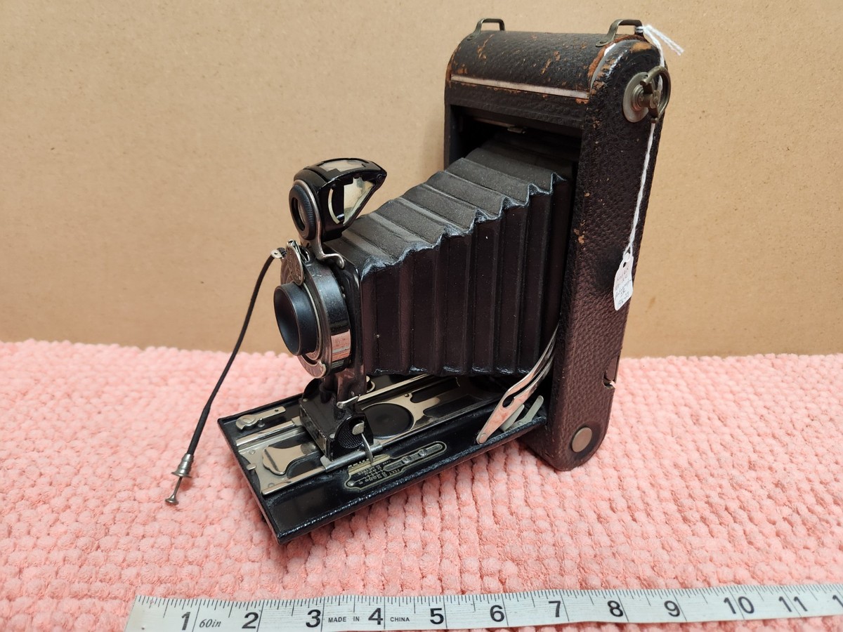 Canonens70Dジャンク VTG 1916-27 No 2C Autographic Kodak Jr Folding Camera No A-130