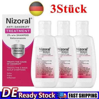 MARKENLOS 3Stück | Nizoral Anti -Dandruff Shampoo - 60 ml *3