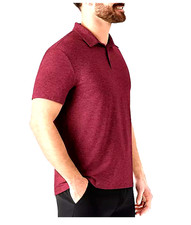 New MEMBER'S MARK Men Soft Polo Shirt - Fabric UPF 30 Sun Protection Size: XL