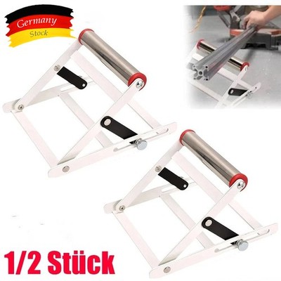 1/2x Verstellbarer Schneidemaschine Stützrahmen Tischsäge Ständer Materialhalter
