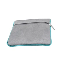 Multipurpose Zippers Storage Bag With Gray Designs Trim for Small Treasure
