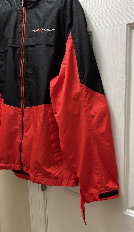 ZeroXposur Red & Black Youth Windbreaker Lined & Water-Resistant Size XL (18/20) - Image 2 of 4