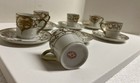Noritake Demitasse Cups And Saucers, Hand Painted Gold Enamel On Porcelain — photo 7