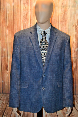 Joseph Abboud Men Soft Expression Tollegno 1900 Wool Cotton Linen Blazer Sz 46R