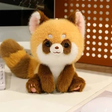 Sit Red Panda Plush Toy 6" Stuffed Animal Toddler Doll Gift Kids