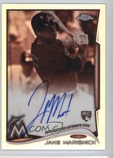 2014 Chrome Image Variation Sepia Refractor Rookie 7/75 Jake Marisnick Auto 9oy