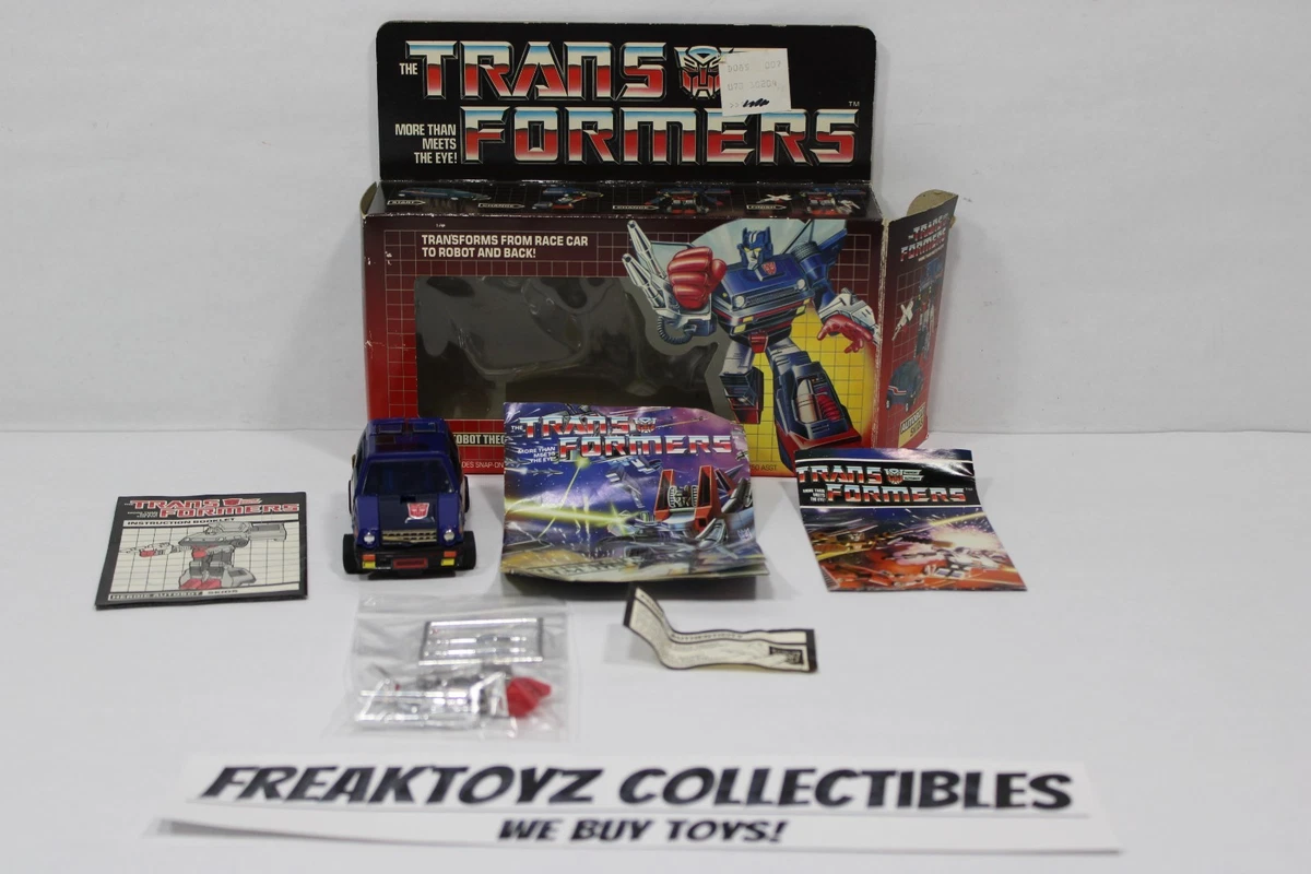 1985 G1 Transformers Skids Complete W/ Slightly Damaged Box & Instructions