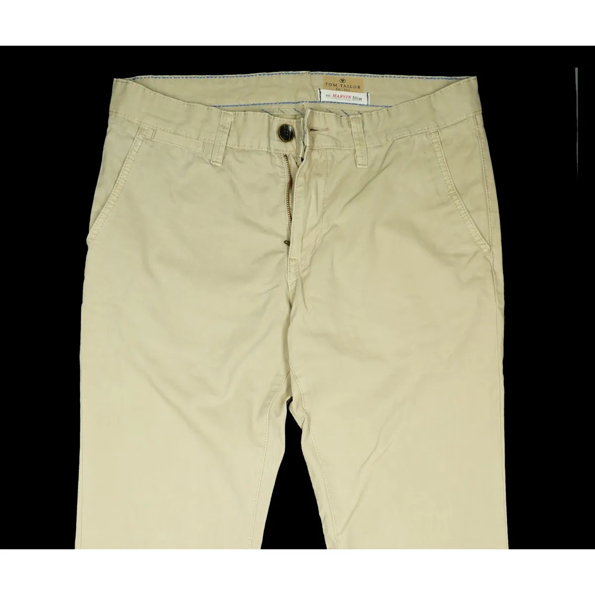 TOM TAILOR Marvin Herren Jeans Hose Slim Fit straight Leg Gr 48 M W32 L32  beige | eBay