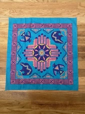 Vintage Carolina Manufacturing Co Southwest Native Eagle Bear  21" Bandana 