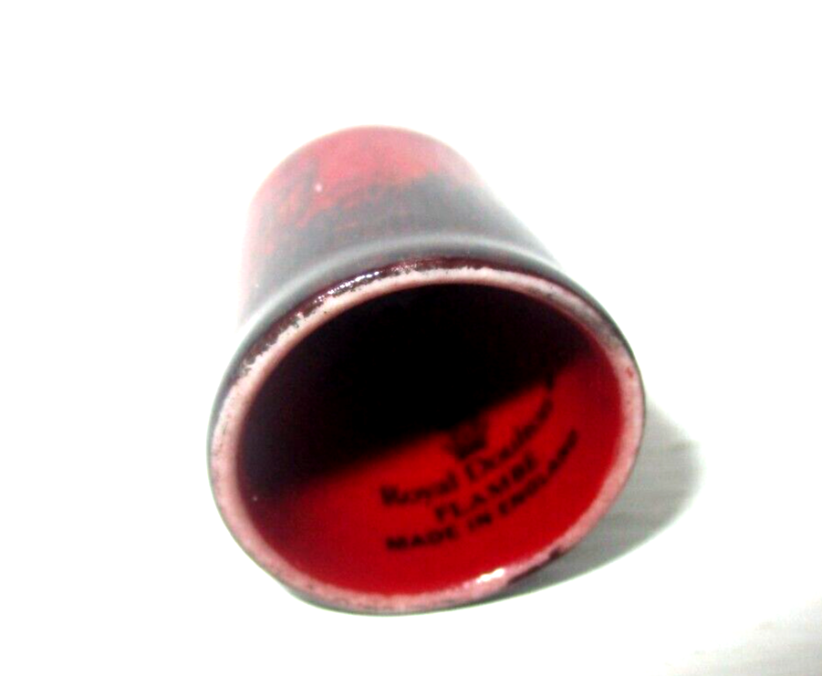 RARE ROYAL DOULTON FLAMBE THIMBLE PERFECT !! eBay