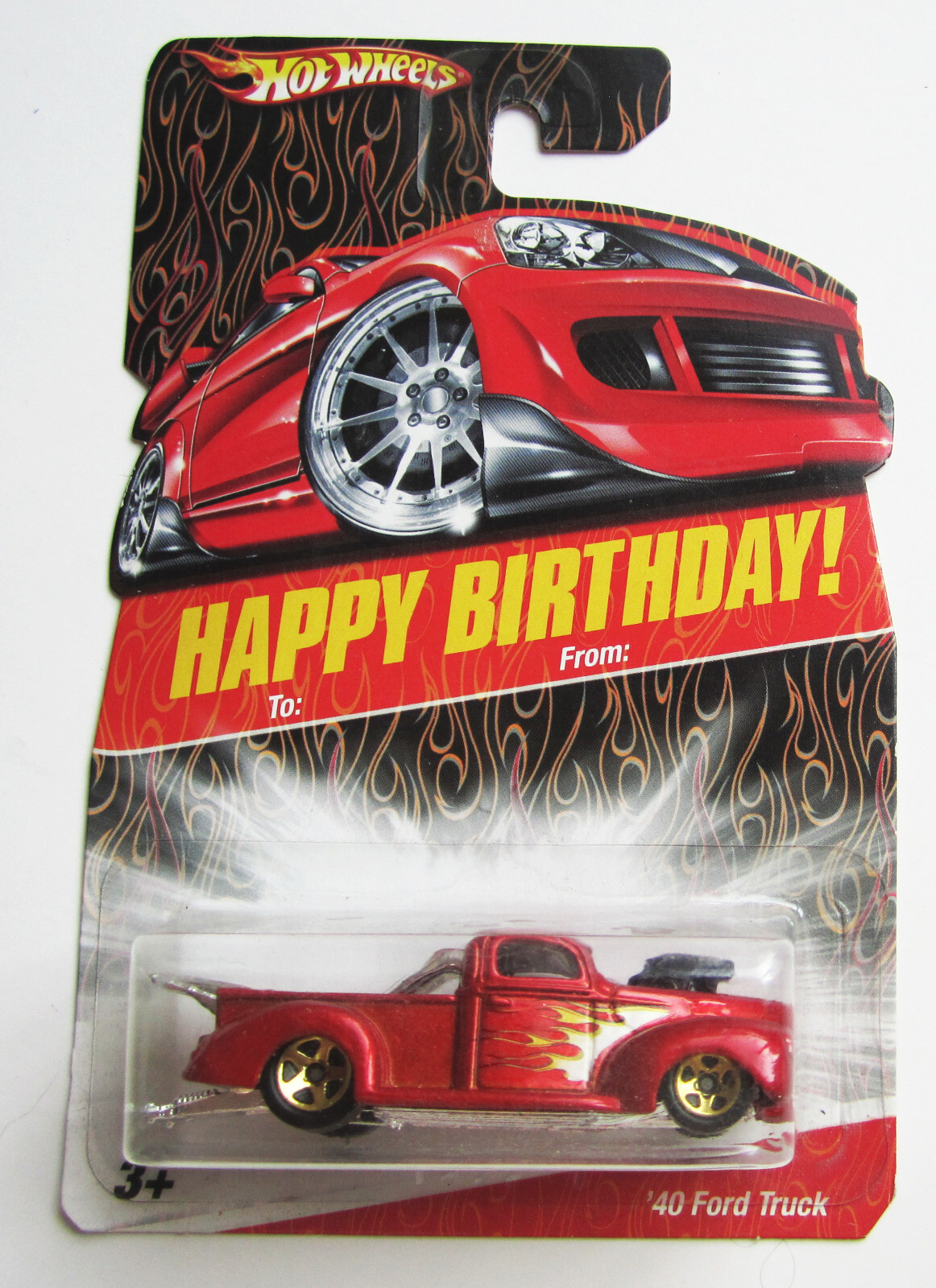 Hot Wheels '40 Ford Truck Happy Birthday Series New 2008 Near-Mint Card Nice