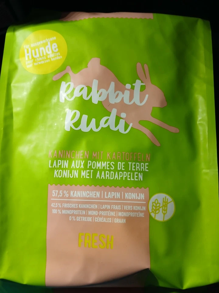 PROWIN Hunderfutter Trockenfutter RABBIT RUDI Kaninchen Mit Kartoffeln