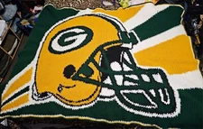 Afghan Handmade Green Bay Packers 