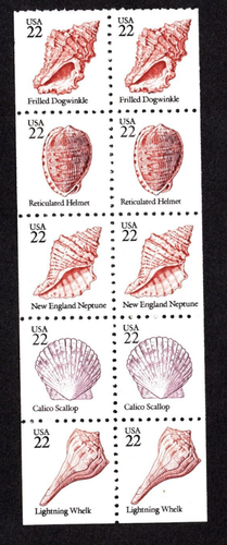 1995 Choice of Seashell Set/Booklet/Pane/Strip BK146/147 2121a! MNH US Stamps - Picture 3 of 7