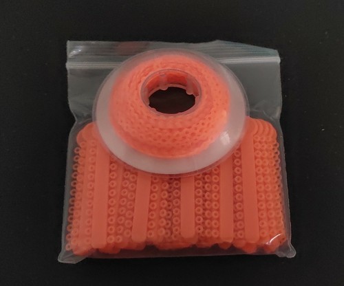 1 Pack Ligature Ties 1008Pcs 1 Pc Ultra Power Chain 15 Feet Short Orange Color - Picture 2 of 8