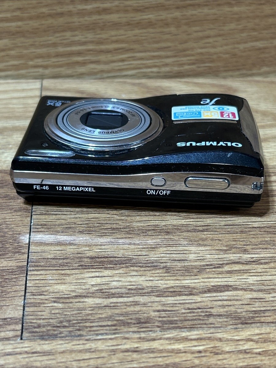 Olympus FE Model FE-46 LCD Digital Camera Black 6.3-31.5mm