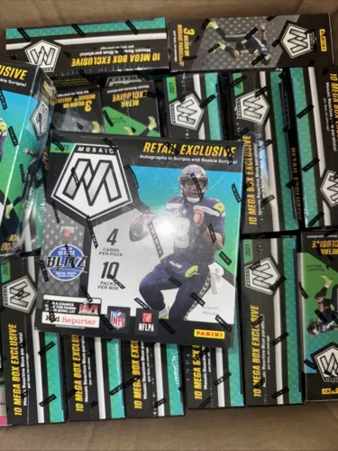 Panini Mosaic 2021 NFL Football Mega Box From Walmart… Sealed.