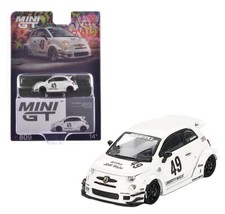 Mini GT 1:64 LB-WORKS x Abas Works ABARTH 595 Gara White Diecast Car MGT00809