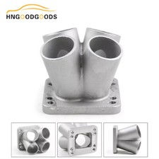 Stainless 4-1 Cylinder Manifold Header Collector Merge For T3 T4 Turbo Flange