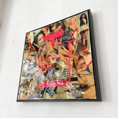 Shane Bowden CHANEL Pink N°5 Signed Unique Painting Mixed Media