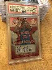 2012 KHRIS MIDDLETON RC AUTO PANINI ROOKIE ROLL CALL RED #80 PSA 9